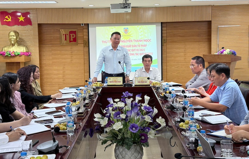 ​Nhà Xuất bản Tư pháp cần đẩy mạnh truyền thông, quảng bá, giới thiệu sách mới qua nhiều kênh khác nhau